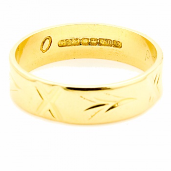 18ct gold Wedding Ring size O½